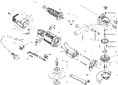Page A Diagram and Parts List for G720-B3 Type 6 Black and Decker Angle Grinder